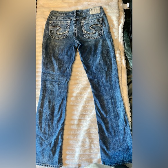 Silver Aiko Bootcut Acid Wash Jeans - Picture 2 of 3